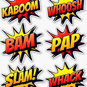 SFX / Comic Words - Sticker Sheet v20